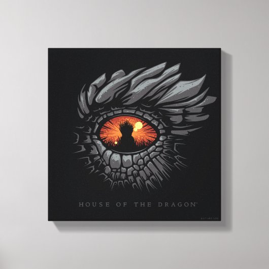 HOSE OF THE DRAGON Dragon's Eye Iron Throne Canvas Afdruk (Voorkant)