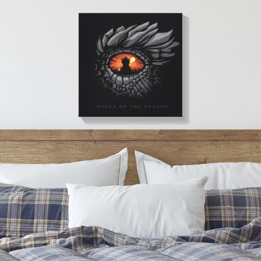 HOSE OF THE DRAGON Dragon's Eye Iron Throne Canvas Afdruk (Insitu (Slaapkamer))