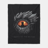 HOSE OF THE DRAGON Dragon's Eye Iron Throne Fleece Deken (Voorkant)
