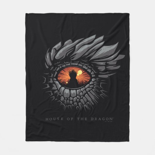 HOSE OF THE DRAGON Dragon's Eye Iron Throne Fleece Deken (Voorkant)