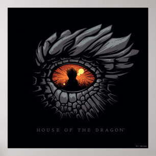 HOSE OF THE DRAGON Dragon's Eye Iron Throne Poster