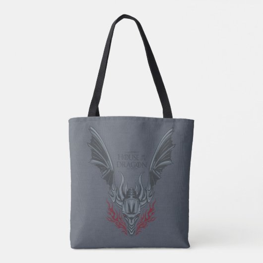 HOSE OF THE DRAGON | Fire-Breathing Dragon Head Tote Bag (Achterkant)