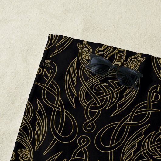 HOSE OF THE DRAGON Gold Filigree Dragon Pattern Strandlaken (In situ)