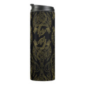 HOSE OF THE DRAGON Gold Filigree Dragon Pattern Thermosbeker (Geroteerd rechts)