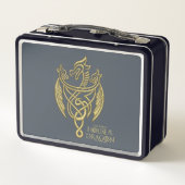 HOSE OF THE DRAGON Golden Filigree Dragon Crest (Achterkant)