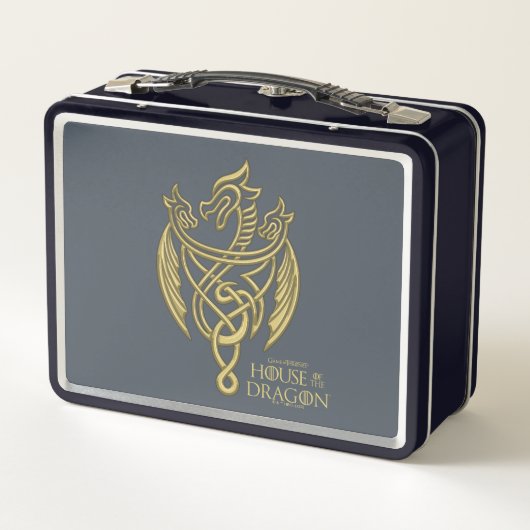 HOSE OF THE DRAGON Golden Filigree Dragon Crest (Achterkant)