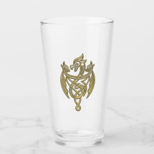 HOSE OF THE DRAGON Golden Filigree Dragon Crest Glas