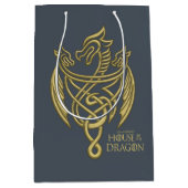 HOSE OF THE DRAGON Golden Filigree Dragon Crest Medium Cadeauzakje (Voorkant)
