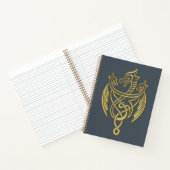 HOSE OF THE DRAGON Golden Filigree Dragon Crest Notitieboek (Binnen)