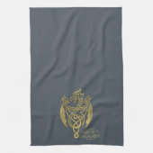 HOSE OF THE DRAGON Golden Filigree Dragon Crest Theedoek (Verticaal)