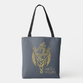 HOSE OF THE DRAGON Golden Filigree Dragon Crest Tote Bag (Achterkant)