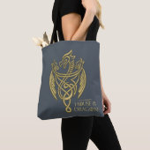 HOSE OF THE DRAGON Golden Filigree Dragon Crest Tote Bag (Dichtbij)