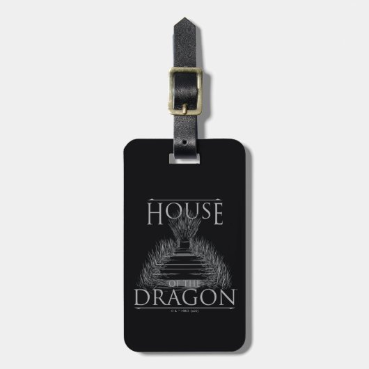 HOSE OF THE DRAGON | Iron Throne Graphic Bagagelabel (Voorkant verticaal)