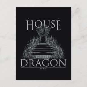 HOSE OF THE DRAGON   Iron Throne Graphic Briefkaart