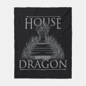 HOSE OF THE DRAGON | Iron Throne Graphic Fleece Deken (Voorkant)