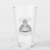 HOSE OF THE DRAGON | Iron Throne Graphic Glas (Voorkant)