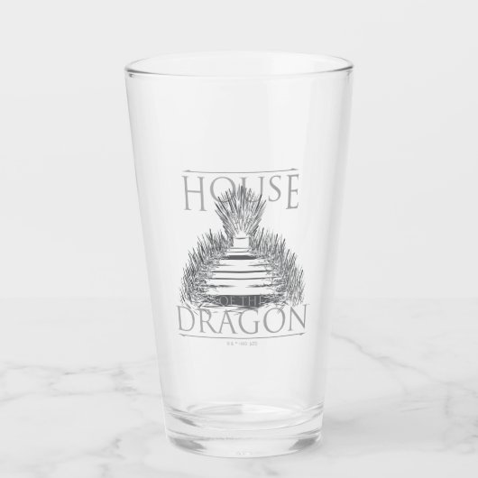 HOSE OF THE DRAGON | Iron Throne Graphic Glas (Voorkant)