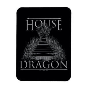 HOSE OF THE DRAGON   Iron Throne Graphic Magneet