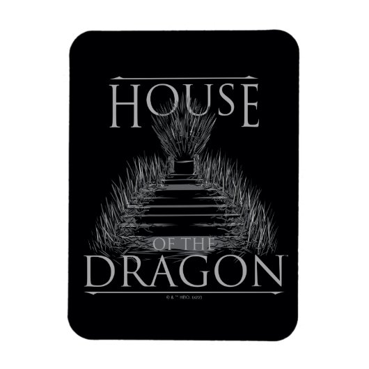 HOSE OF THE DRAGON | Iron Throne Graphic Magneet (Verticaal)