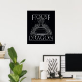 HOSE OF THE DRAGON | Iron Throne Graphic Poster (Thuiskantoor)
