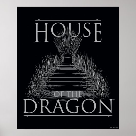 HOSE OF THE DRAGON | Iron Throne Graphic Poster (Voorkant)