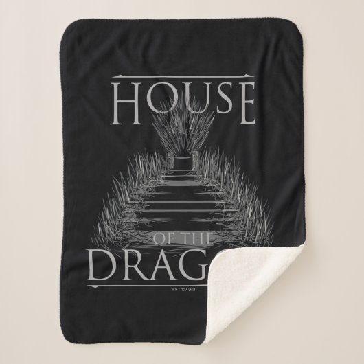 HOSE OF THE DRAGON | Iron Throne Graphic Sherpa Deken (Voorkant)
