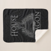 HOSE OF THE DRAGON | Iron Throne Graphic Sherpa Deken (Voorkant (horizontaal))