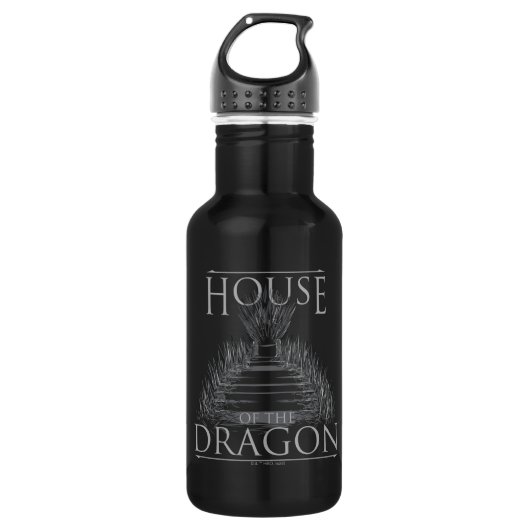 HOSE OF THE DRAGON | Iron Throne Graphic Waterfles (Voorkant)