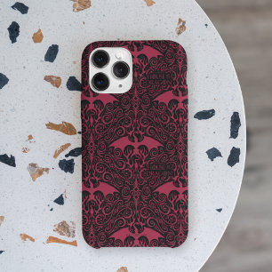 HOSE OF THE DRAGON Red Dragon Filigree Pattern Case-Mate iPhone Case