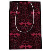 HOSE OF THE DRAGON Red Dragon Filigree Pattern Medium Cadeauzakje (Voorkant)