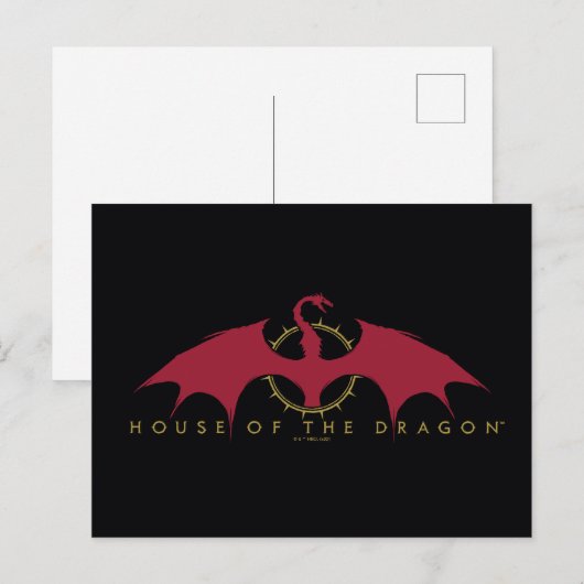 HOSE OF THE DRAGON Red Dragon Graphic Briefkaart (Voorkant / Achterkant)