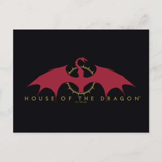 HOSE OF THE DRAGON Red Dragon Graphic Briefkaart (Voorkant)