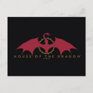 HOSE OF THE DRAGON Red Dragon Graphic Briefkaart