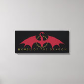 HOSE OF THE DRAGON Red Dragon Graphic Canvas Afdruk (Voorkant)