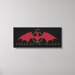 HOSE OF THE DRAGON Red Dragon Graphic Canvas Afdruk