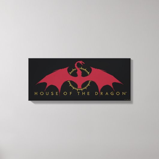 HOSE OF THE DRAGON Red Dragon Graphic Canvas Afdruk (Voorkant)