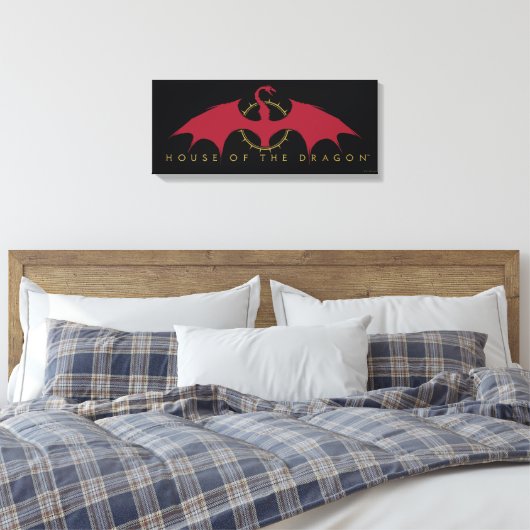 HOSE OF THE DRAGON Red Dragon Graphic Canvas Afdruk (Insitu (Slaapkamer))