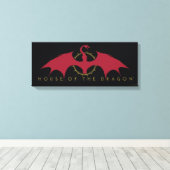 HOSE OF THE DRAGON Red Dragon Graphic Canvas Afdruk (Insitu (Houten vloer))