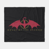 HOSE OF THE DRAGON Red Dragon Graphic Fleece Deken (Voorkant (Horizontaal))