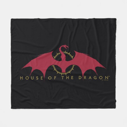 HOSE OF THE DRAGON Red Dragon Graphic Fleece Deken (Voorkant (Horizontaal))