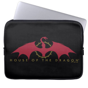HOSE OF THE DRAGON Red Dragon Graphic Laptop Sleeve