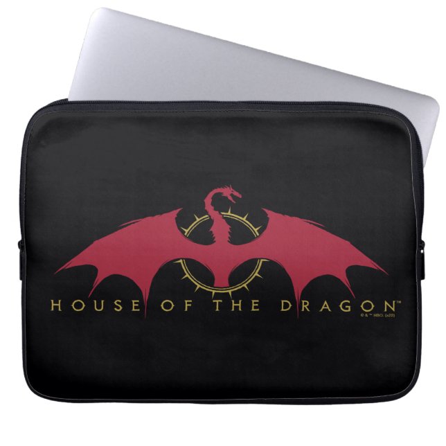 HOSE OF THE DRAGON Red Dragon Graphic Laptop Sleeve (Voorkant)