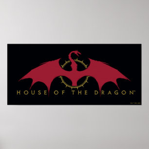HOSE OF THE DRAGON Red Dragon Graphic Poster