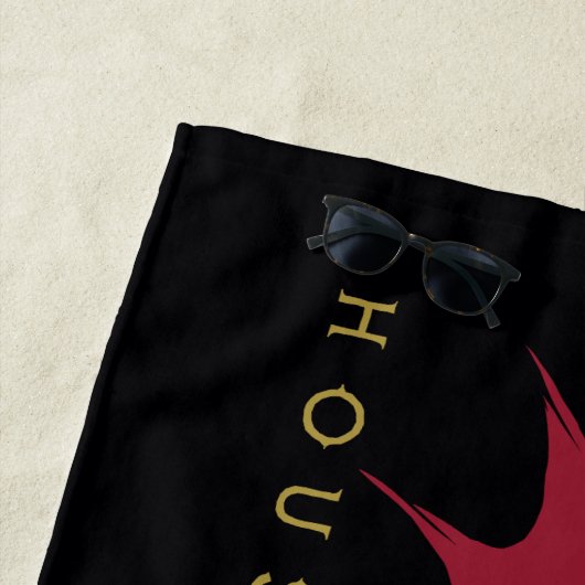 HOSE OF THE DRAGON Red Dragon Graphic Strandlaken (In situ)