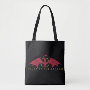HOSE OF THE DRAGON Red Dragon Graphic Tote Bag
