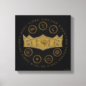 HOSE OF THE DRAGON Seven Kingdoms Crown Graphic Canvas Afdruk (Voorkant)