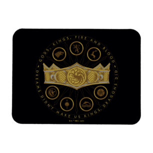 HOSE OF THE DRAGON Seven Kingdoms Crown Graphic Magneet