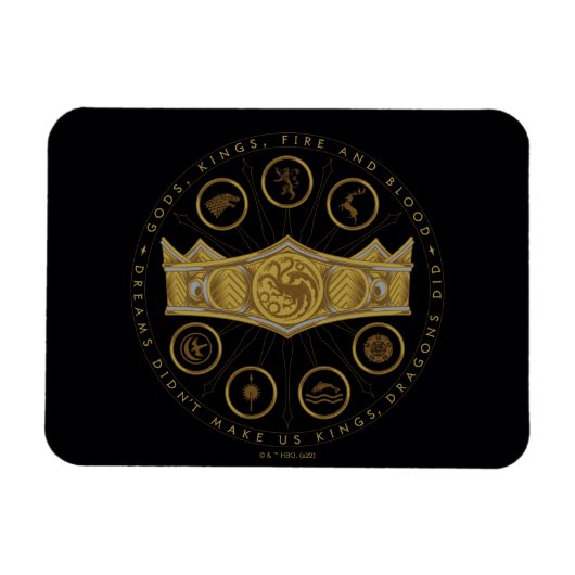 HOSE OF THE DRAGON Seven Kingdoms Crown Graphic Magneet (Horizontaal)