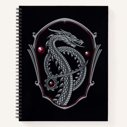 HOSE OF THE DRAGON | Silver Dragon Crest Notitieboek (Voorkant)