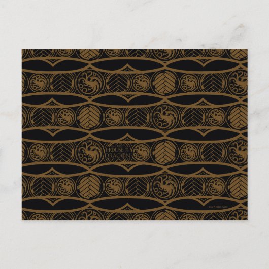 HOSE OF THE DRAGON | Targaryen Stripe Pattern Briefkaart (Voorkant)
